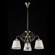 Maytoni-ARM420-03-R - Vintage - White Satin 3 Light Pendant -Bronze
