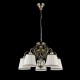 Ceiling Lights - Vintage - White Satin 5 Light Pendant -Bronze Maytoni-ARM420-05-R - Vintage - White Satin 5 Light Pendant -Bronze