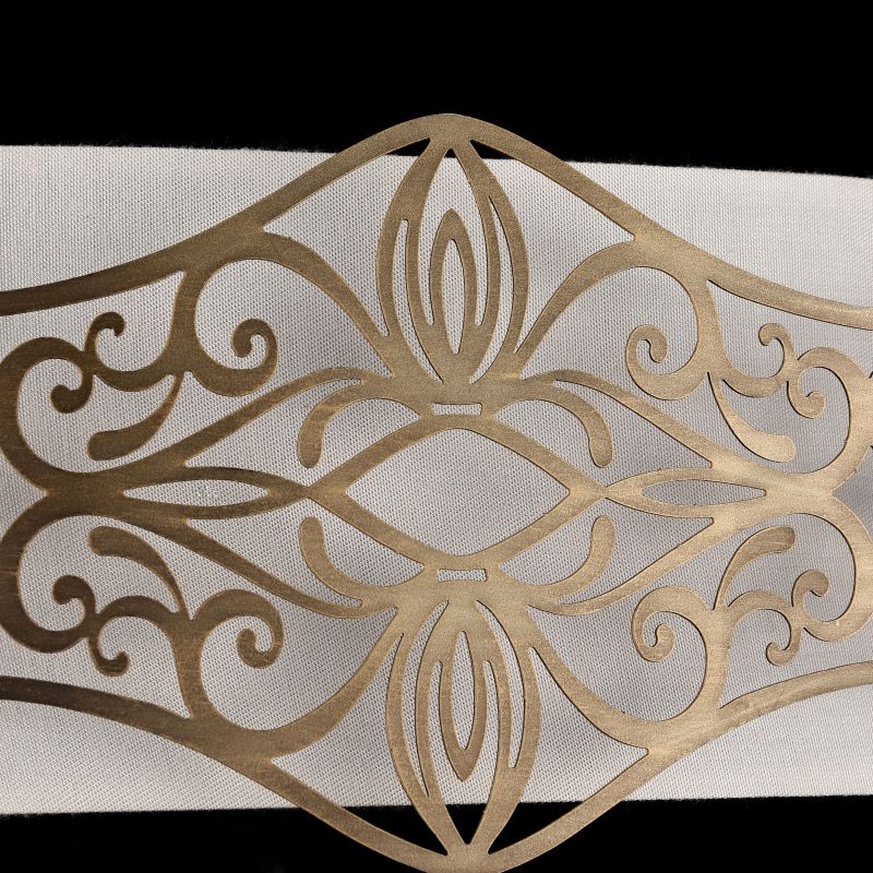 Wall Lights - Burgeon - Fabric Twin Wall Lamp with Stencil Pattern Maytoni-ARM959-WL-02-G - Burgeon - Fabric Twin Wall Lamp with Stencil Pattern