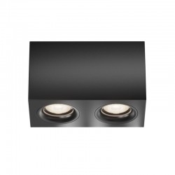 Slim - Surface-Mounted Black Twin Spotlights Slim - Surface-Mounted Black Twin Spotlights
