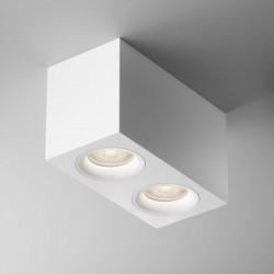 Slim - Surface-Mounted White Twin Spotlights Slim - Surface-Mounted White Twin Spotlights