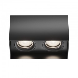 Slim - Surface-Mounted Black Twin Spotlights Slim - Surface-Mounted Black Twin Spotlights
