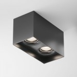 Slim - Surface-Mounted Black Twin Spotlights Slim - Surface-Mounted Black Twin Spotlights