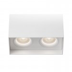 Slim - Surface-Mounted White Twin Spotlights Slim - Surface-Mounted White Twin Spotlights