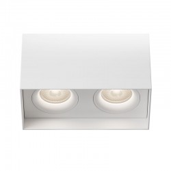 Slim - Surface-Mounted White Twin Spotlights Slim - Surface-Mounted White Twin Spotlights