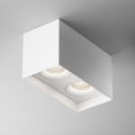 Slim - Surface-Mounted White Twin Spotlights Slim - Surface-Mounted White Twin Spotlights