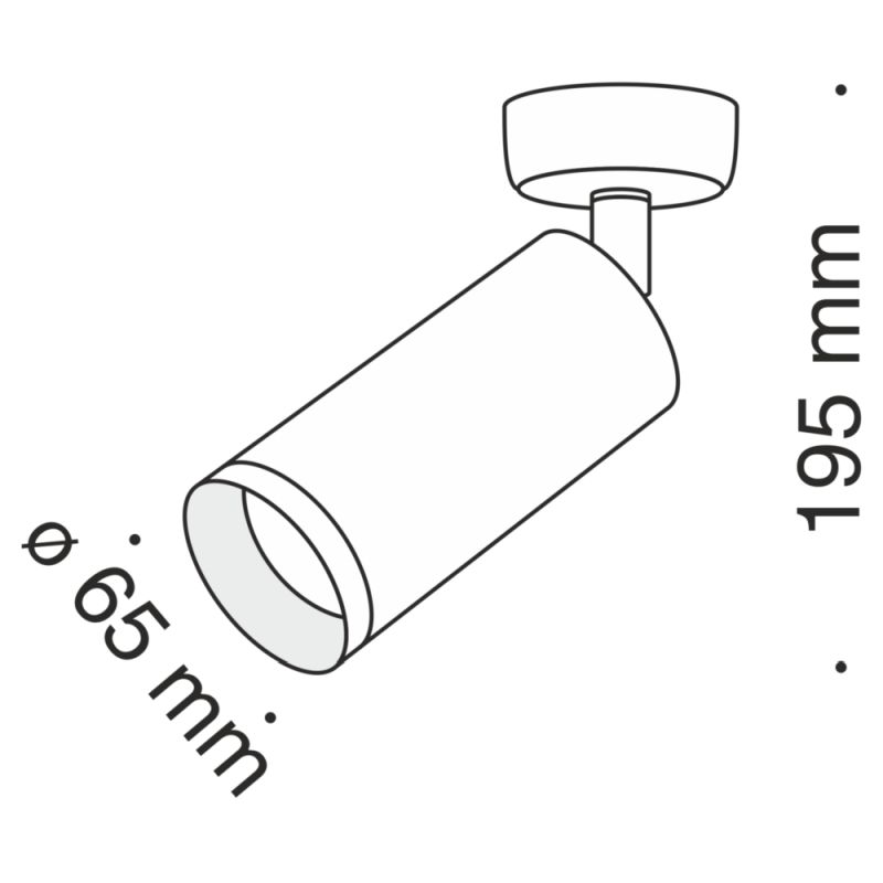 Maytoni-C017CW-01W - Focus - Adjustable White Spotlight Ø 6cm
