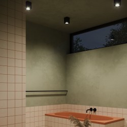 Zoom - Outdoor Surface-Mounted Black Spotlight Ø 9 cm Zoom - Outdoor Surface-Mounted Black Spotlight Ø 9 cm