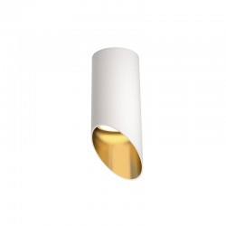 Lipari - Surface-Mounted White & Gold Ceiling Light Ø 6 cm