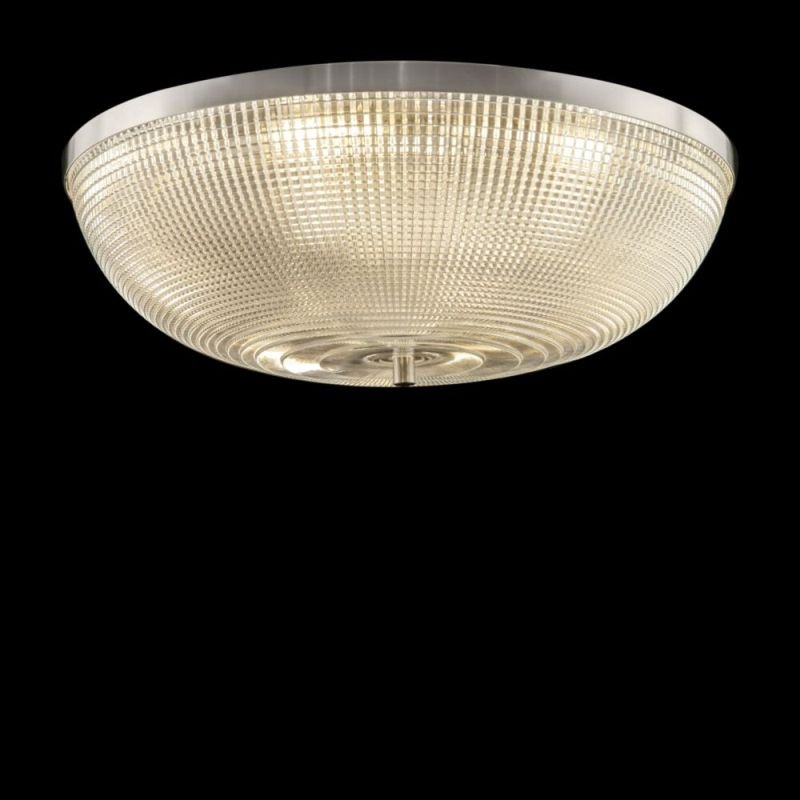 Ceiling Lights - Coupe - Textured Glass & Nickel 6 Light Flush Maytoni-C046CL-06N - Coupe - Textured Glass & Nickel 6 Light Flush