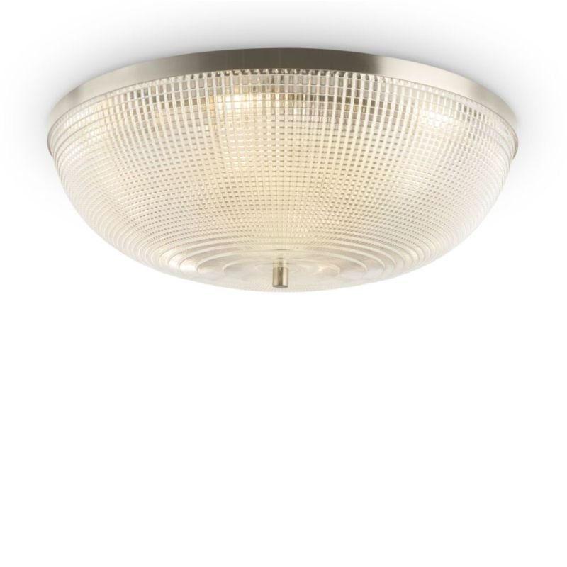 Ceiling Lights - Coupe - Textured Glass & Nickel 6 Light Flush Maytoni-C046CL-06N - Coupe - Textured Glass & Nickel 6 Light Flush