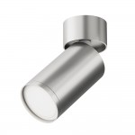 Focus S - Adjustable Silver Spotlight Ø 5.2 cm