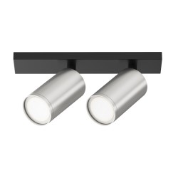 Focus S - Adjustable Black & Matt Silver 2 Spotlights Focus S - Adjustable Black & Matt Silver 2 Spotlights