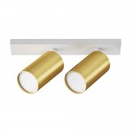 Focus S - Adjustable White & Matt Gold 2 Spotlights Focus S - Adjustable White & Matt Gold 2 Spotlights