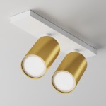 Focus S - Adjustable White & Matt Gold 2 Spotlights Focus S - Adjustable White & Matt Gold 2 Spotlights