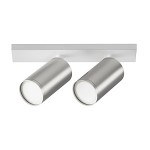 Focus S - Adjustable White & Matt Silver 2 Spotlights Focus S - Adjustable White & Matt Silver 2 Spotlights