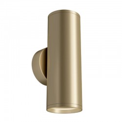 Focus S - Matt Gold 2 Light Wall Lamp