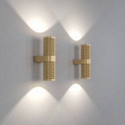 Focus Design - Decorative Matt Gold Up&Down Wall Lamp Focus Design - Decorative Matt Gold Up&Down Wall Lamp