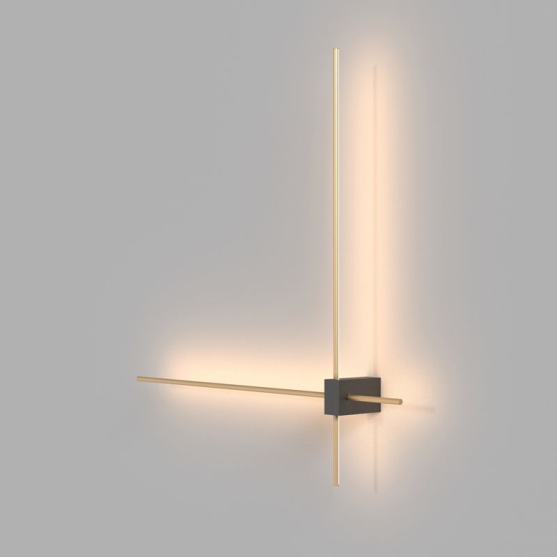 Maytoni-C070WL-L12GB3K - Pars - LED Gold 2 Light Wall Lamp