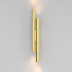 Calipso - Ribbed Brass LED Wall Lamp Calipso - Ribbed Brass LED Wall Lamp