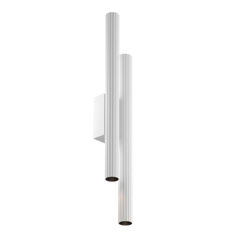 Wall Lights - Calipso - Ribbed White LED Wall Lamp Maytoni-C082WL-24W2.7K-W - Calipso - Ribbed White LED Wall Lamp