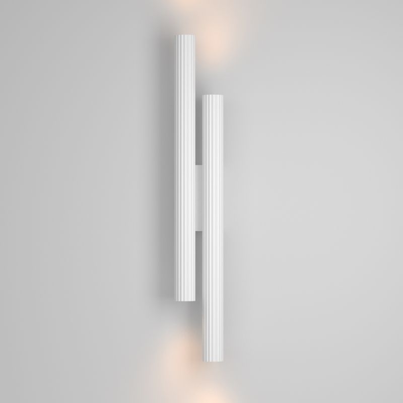 Wall Lights - Calipso - Ribbed White LED Wall Lamp Maytoni-C082WL-24W2.7K-W - Calipso - Ribbed White LED Wall Lamp
