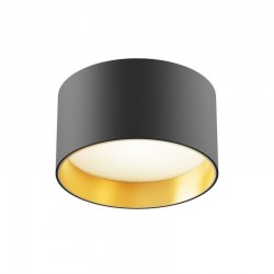 Vega - Black & Matt Gold LED Flush Ø 12 cm Vega - Black & Matt Gold LED Flush Ø 12 cm