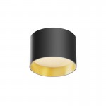 Vega - Black & Matt Gold LED Flush Ø 9 cm Vega - Black & Matt Gold LED Flush Ø 9 cm