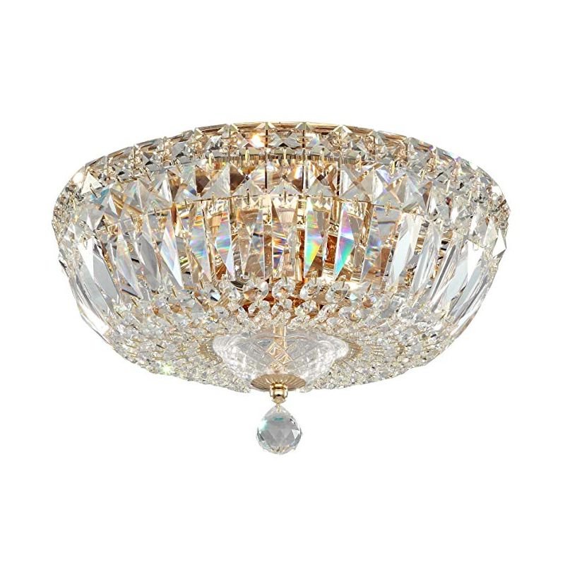 Maytoni-DIA100-CL-03-G - Basfor - Crystal Ceiling Lamp ∅ 30 - Antique Gold