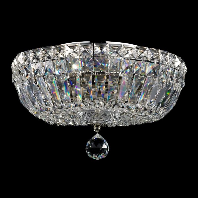 Crystal & Acrylic - Basfor - Crystal Ceiling Lamp ∅ 30 -Nickel Maytoni-DIA100-CL-03-N - Basfor - Crystal Ceiling Lamp ∅ 30 -Nickel