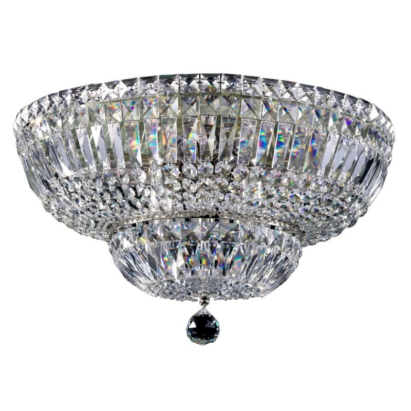 Crystal & Acrylic - Basfor - Crystal Ceiling Lamp ∅ 46 -Nickel Maytoni-DIA100-CL-12-N - Basfor - Crystal Ceiling Lamp ∅ 46 -Nickel