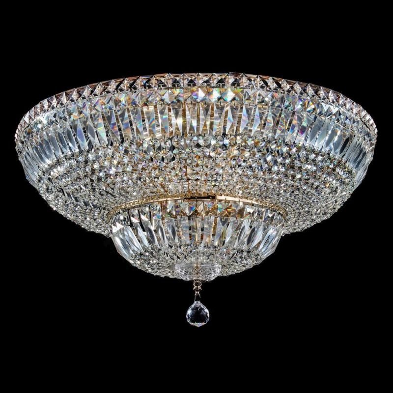Maytoni-DIA100-CL-16-G - Basfor - Crystal Ceiling Lamp ∅ 60.5 - Antique Gold