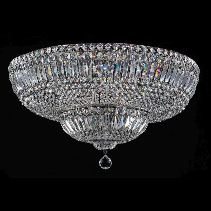 Crystal & Acrylic - Basfor - Crystal Ceiling Lamp ∅ 60.5 -Nickel Maytoni-DIA100-CL-16-N - Basfor - Crystal Ceiling Lamp ∅ 60.5 -Nickel