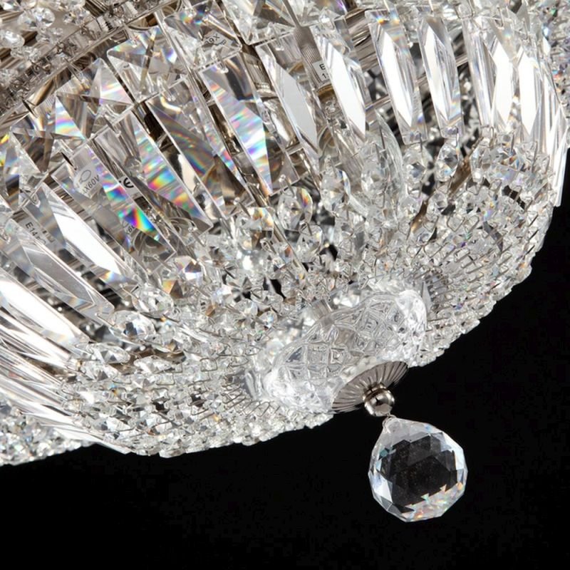 Crystal & Acrylic - Basfor - Crystal Ceiling Lamp ∅ 60.5 -Nickel Maytoni-DIA100-CL-16-N - Basfor - Crystal Ceiling Lamp ∅ 60.5 -Nickel