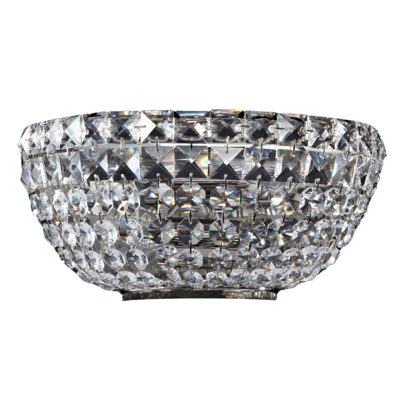 Crystal & Acrylic - Basfor - Crystal Wall Lamp -Nickel Maytoni-DIA100-WL-02-N - Basfor - Crystal Wall Lamp -Nickel