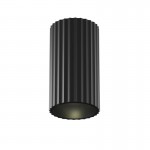 Calipso - Surface-Mounted Ribbed Black Cylindrical Spotlight Calipso - Surface-Mounted Ribbed Black Cylindrical Spotlight
