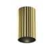 Maytoni-C106CL-01-GU10-BS - Calipso - Surface-Mounted Ribbed Brass & Black Cylindrical Spotlight