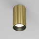 Maytoni-C106CL-01-GU10-BS - Calipso - Surface-Mounted Ribbed Brass & Black Cylindrical Spotlight