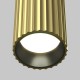 Maytoni-C106CL-01-GU10-BS - Calipso - Surface-Mounted Ribbed Brass & Black Cylindrical Spotlight