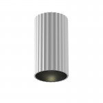 Calipso - Surface-Mounted Ribbed White Cylindrical Spotlight Calipso - Surface-Mounted Ribbed White Cylindrical Spotlight