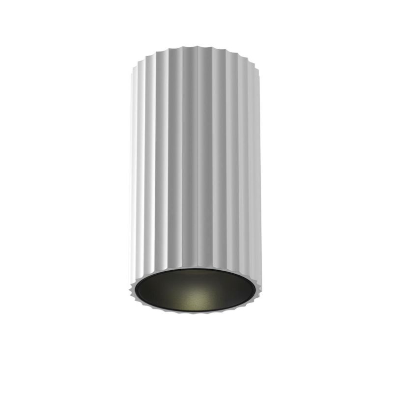 - Calipso - Surface-Mounted Ribbed White Cylindrical Spotlight Maytoni-C106CL-01-GU10-W - Calipso - Surface-Mounted Ribbed White Cylindrical Spotlight