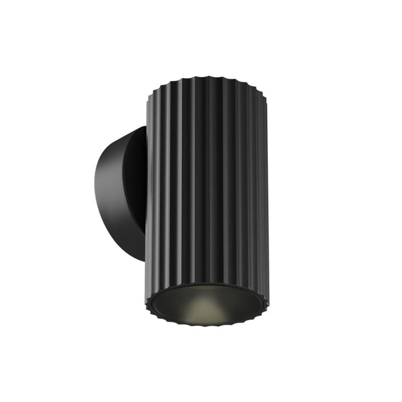 - Calipso - Ribbed Black Wall Lamp Maytoni-C106WL-01-GU10-B - Calipso - Ribbed Black Wall Lamp