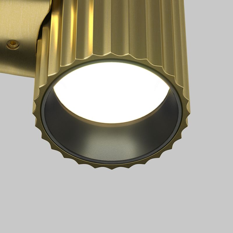 - Calipso - Ribbed Brass Wall Lamp Maytoni-C106WL-01-GU10-BS - Calipso - Ribbed Brass Wall Lamp