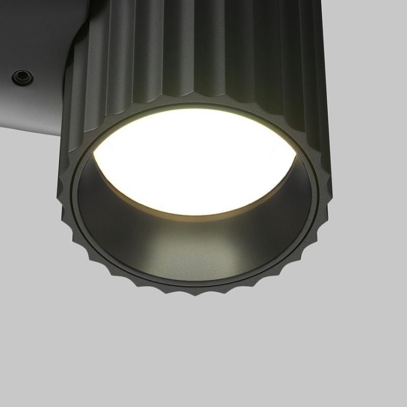 - Calipso - Ribbed Black Wall Lamp Maytoni-C106WL-01-GU10-B - Calipso - Ribbed Black Wall Lamp