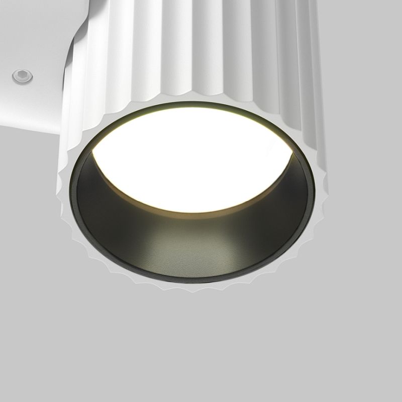 - Calipso - Ribbed White Wall Lamp Maytoni-C106WL-01-GU10-W - Calipso - Ribbed White Wall Lamp
