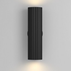 Calipso - Black Ribbed Up & Down Wall Lamp Calipso - Black Ribbed Up & Down Wall Lamp