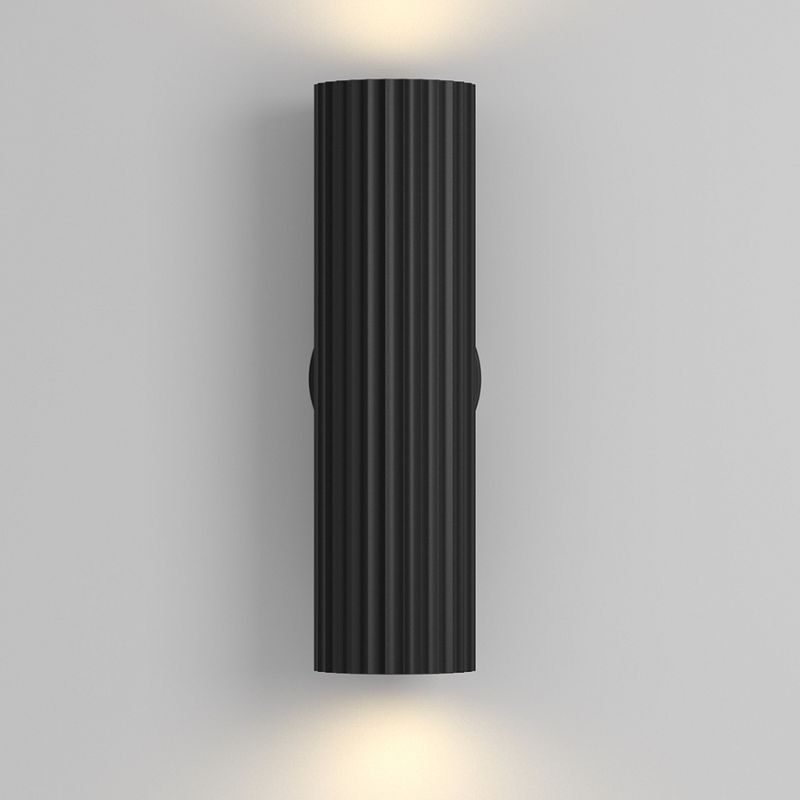Wall Lights - Calipso - Black Ribbed Up & Down Wall Lamp Maytoni-C106WL-02-GU10-B - Calipso - Black Ribbed Up & Down Wall Lamp