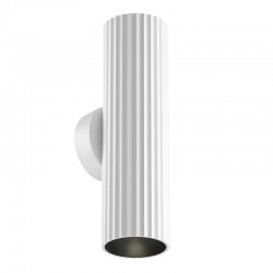 Calipso - White Ribbed Up & Down Wall Lamp Calipso - White Ribbed Up & Down Wall Lamp
