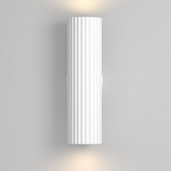 Calipso - White Ribbed Up & Down Wall Lamp Calipso - White Ribbed Up & Down Wall Lamp