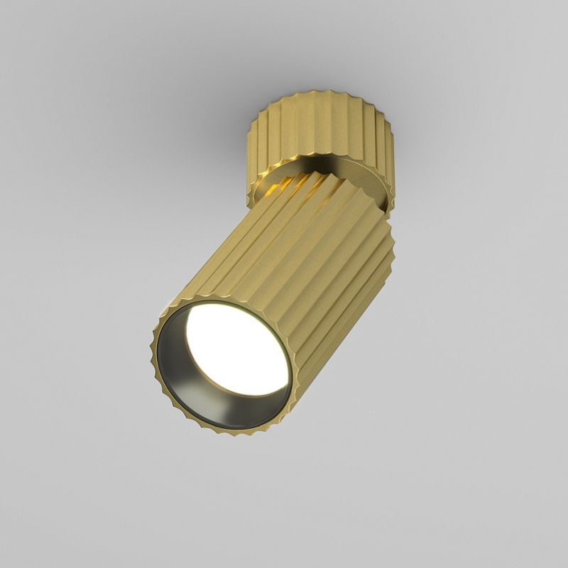 - Calipso - Adjustable Ribbed Brass Spotlight Ø 5.6 cm Maytoni-C108CL-01-GU10-BS - Calipso - Adjustable Ribbed Brass Spotlight Ø 5.6 cm